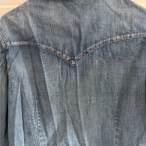 Wrangler Blue Denim Shirt - Picture 3 of 3